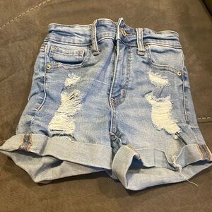 Aeropostale High Rise Jean Shorts